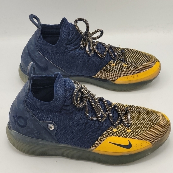 Nike Mens Zoom KD 11 Chinese Zodiac Basketball Shoes Durant Yellow & Blue Size 8 - Picture 11 of 15